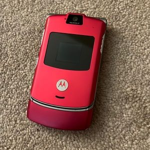 Motorola Razr Flip Phone Red